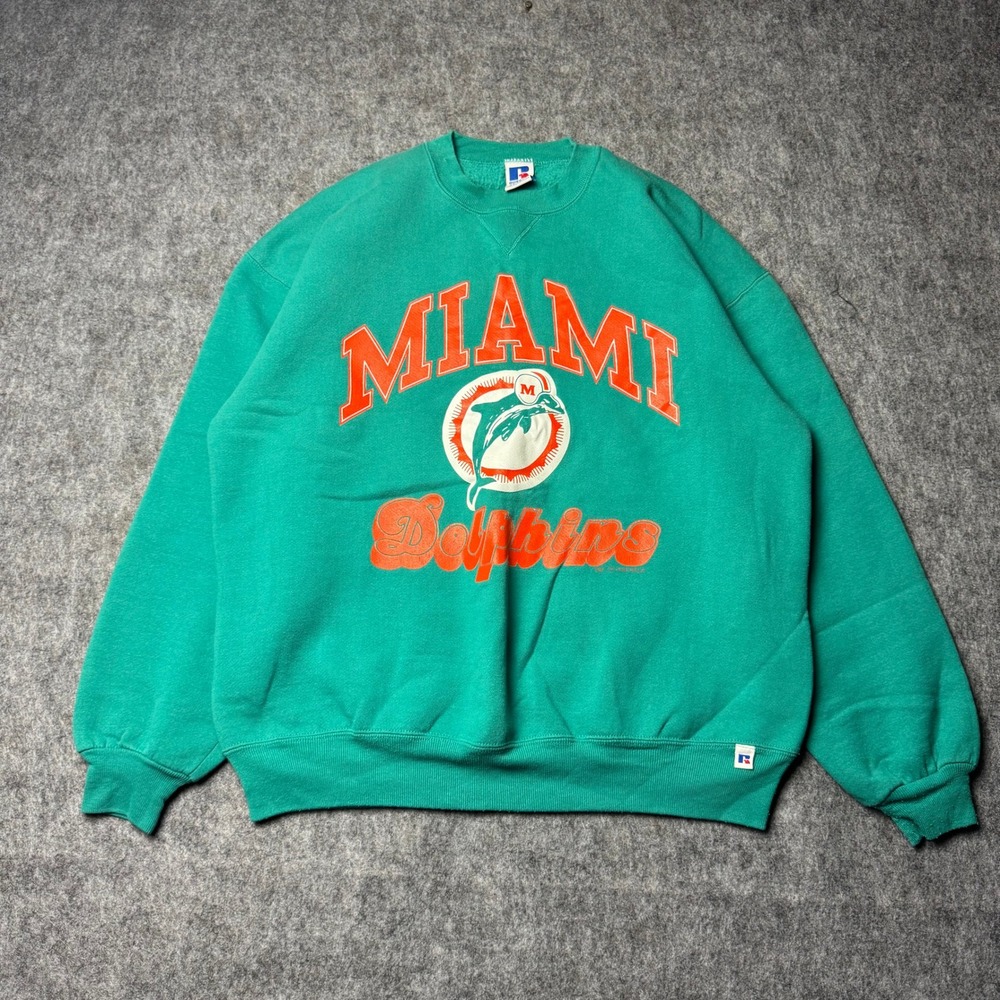 Vintage 1994 Miami Dolphins Russell Athletic Crewneck USA XL NFL 90s